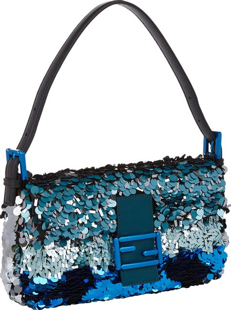 blue sequin fendi baguette|fendi sequin baguette sale.